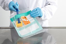 eMcollect Sponge Stick Diluent: BPW at 10% neutralizing agent in bag with closure label, Calibrated dose: 10 mL, bag of 10 × 10 (Zip bags)