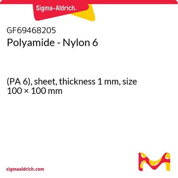 Polyamide - Nylon 6 (PA 6), sheet, thickness 1&#160;mm, size 100 × 100&#160;mm