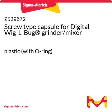 Screw type capsule for Digital Wig-L-Bug&#174; grinder/mixer plastic (with O-ring)