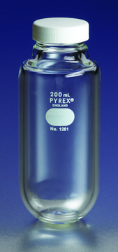 Pyrex&#174; 200mL heavy wall centrifuge bottle with GP 38-400 screw cap capacity 200&#160;mL