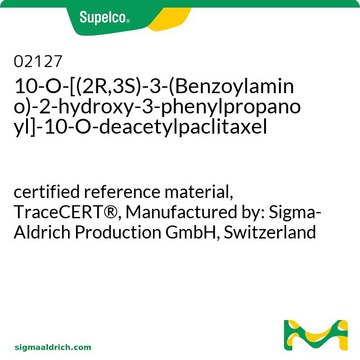 10-O-[(2R,3S)-3-(Benzoylamino)-2-hydroxy-3-phenylpropanoyl]-10-O-deacetylpaclitaxel certified reference material, TraceCERT&#174;, Manufactured by: Sigma-Aldrich Production GmbH, Switzerland