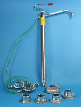 Metal drum pump fits 5gal. can, FM approved