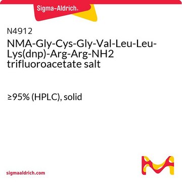 NMA-Gly-Cys-Gly-Val-Leu-Leu-Lys(dnp)-Arg-Arg-NH2 trifluoroacetate salt &#8805;95% (HPLC), solid