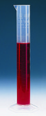 BRAND® graduated cylinder, PP, with blue printed scale or embossed scale volume 1,000 mL, blue graduations