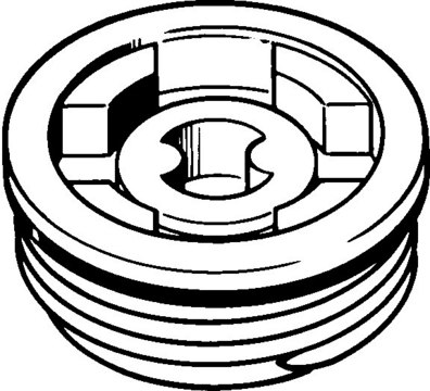 Plastic drum plugs and caps Buttress-threaded plugs for poly drums, Tri-Sure&#174; 2 inch, with 3/4 in. NPT removable center plug