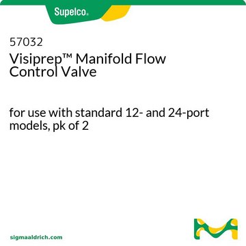 Visiprep&#8482; 固相萃取装置流量控制阀 for use with standard 12- and 24-port models, pk of 2