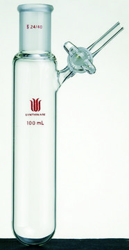 Synthware&#8482; reaction tube with glass stopcock 100 mL, joint: ST/NS 24/40