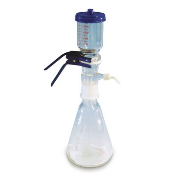 Whatman&#174; glass vacuum filtration device GV025 series, GV025/2/08 Erlenmeyer flask