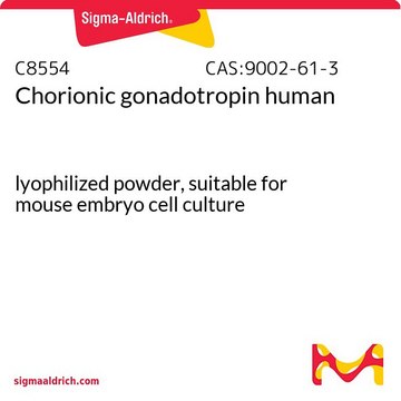 Chorionic gonadotropin human lyophilized powder, suitable for mouse embryo cell culture