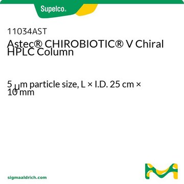 Astec&#174; CHIROBIOTIC&#174; V Chiral HPLC Column 5&#160;&#956;m particle size, L × I.D. 25&#160;cm × 10&#160;mm