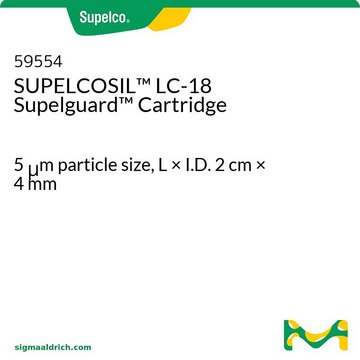 SUPELCOSIL&#8482; LC-18 Supelguard&#8482; Cartridge 5&#160;&#956;m particle size, L × I.D. 2&#160;cm × 4&#160;mm