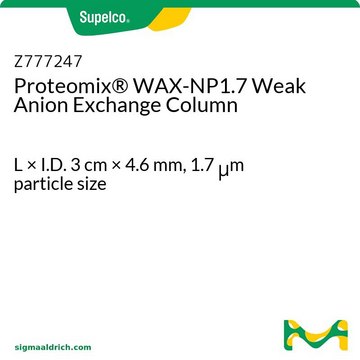 Proteomix&#174; WAX-NP1.7 Weak Anion Exchange Column L × I.D. 3&#160;cm × 4.6&#160;mm, 1.7&#160;&#956;m particle size