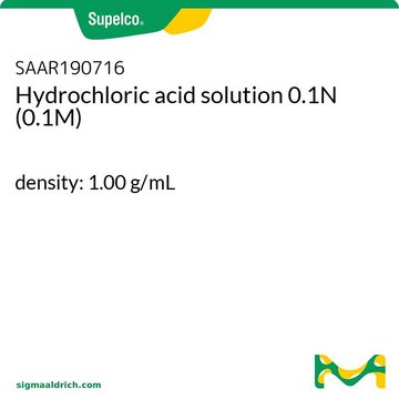 Hydrochloric acid solution 0.1N (0.1M) density: 1.00&#160;g/mL