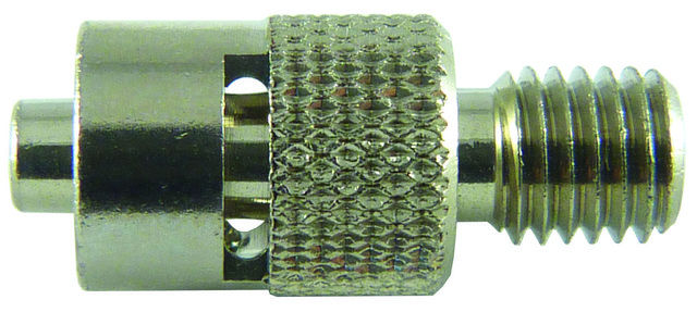 1-way threaded end adapter (UTS) MLL to 1/4-28 standard thread (plated brass)