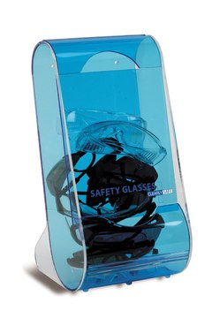 Clearly Safe&#174; glasses dispenser, counter or wall mountable