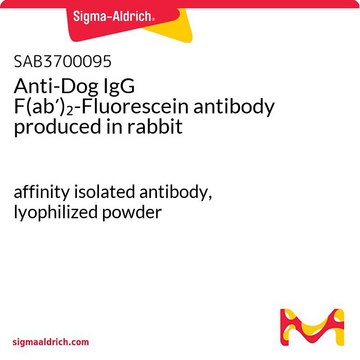 Anti-Dog IgG F(ab&#8242;)2-Fluorescein antibody produced in rabbit affinity isolated antibody, lyophilized powder