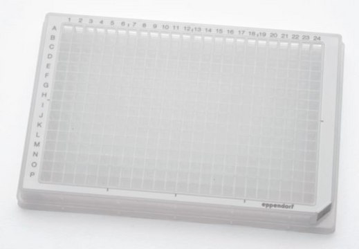 Eppendorf&#174; Lobind Microplate 384/V-PP, 384 wells sterile, pkg of 240&#160;ea, white polypropylene, V-bottom clear wells