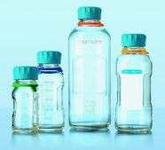 Duran® Youtility bottle, GL 45, complete clear glass, capacity 1000 mL
