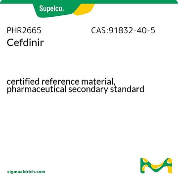 Cefdinir certified reference material, pharmaceutical secondary standard