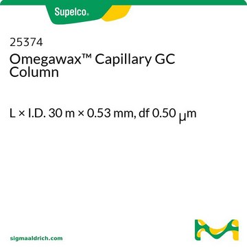 Omegawax 毛细管GC色谱柱 L × I.D. 30&#160;m × 0.53&#160;mm, df 0.50&#160;&#956;m