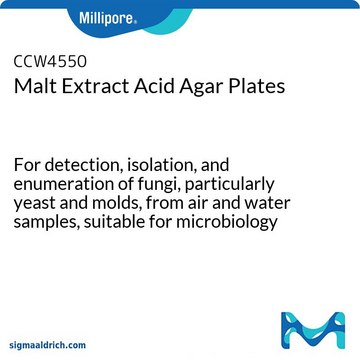 Malt Extract Acid Agar Plates For detection, isolation, and enumeration of fungi, particularly yeast and molds, from air and water samples, suitable for microbiology