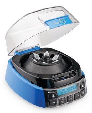 Gusto&#174; High Speed Mini Centrifuge AC/DC input 100&#160;V / 240&#160;V, universal plug set, blue