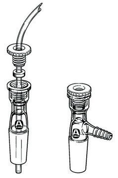 Tubing Adapters with Torion&#8482; Connection With hose barb, O.D. 5/16&#160;in., male joint: ST/NS 14/20