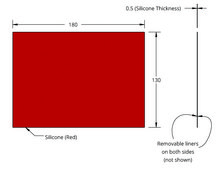Grace Bio-Labs silicone isolator sheet material thickness 0.5 mm, (No adhesive)