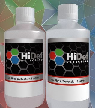 HiDef Detection Alk Phos Polymer System &lt;2.5mg/mL Goat anti-mouse, anti-rabbit IgG 0.099% Alkaline Phosphatase-Detector