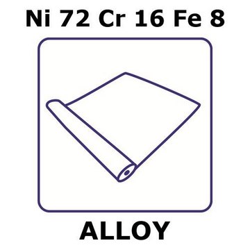 Inconel&#174; alloy 600 - heat resisting alloy, Ni72Cr16Fe8 foil, 1m coil, 76mm coil width, 0.1mm thickness, annealed