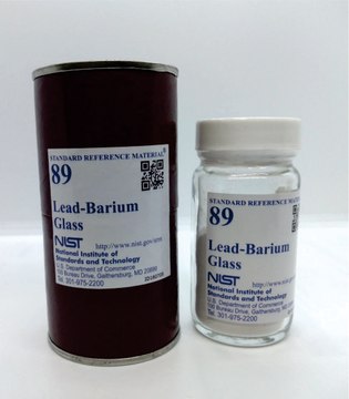 Lead barium glass NIST&#174; SRM&#174; 89