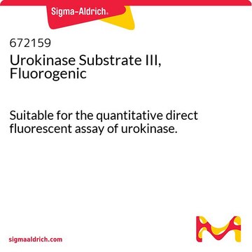 Urokinase Substrate III, Fluorogenic Suitable for the quantitative direct fluorescent assay of urokinase.