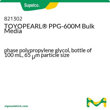 TOYOPEARL&#174; PPG-600M Bulk Media bottle of 100&#160;mL, phase polypropylene glycol, 65&#160;&#956;m particle size