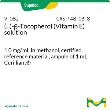 (±)-&#946;-Tocopherol (Vitamin E) solution 1.0&#160;mg/mL in methanol, certified reference material, ampule of 1&#160;mL, Cerilliant&#174;