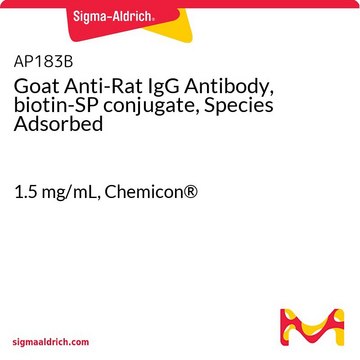 Goat Anti-Rat IgG Antibody, biotin-SP conjugate, Species Adsorbed 1.5&#160;mg/mL, Chemicon&#174;