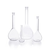 DURAN® Volumetric flask partially ground without print flask joint: ST/NS 14/23, flask capacity (100 mL)