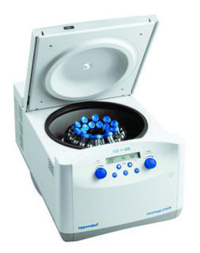 Eppendorf&#174; Centrifuge 5702/5702R/5702RH 5702R, refrigerated, with rotor A-4-38 with adapters for 13/16 mL blood collection vessels (2 sets), rotary knobs, AC/DC input 120 V, 60 Hz, US 3-pin plug (US)