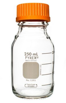 Pyrex&#174; 圆形培养基存储瓶和可重复使用的螺旋盖 capacity 250&#160;mL