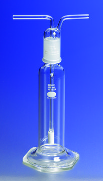 Pyrex&#174; gas-washing bottle, fritted cylinder, 29/42 ST stopper capacity 125&#160;mL, porosity 170-220&#160;&#956;m