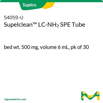 Supelclean&#8482; LC-NH2 SPE Tube bed wt. 500&#160;mg, volume 6&#160;mL, pk of 30