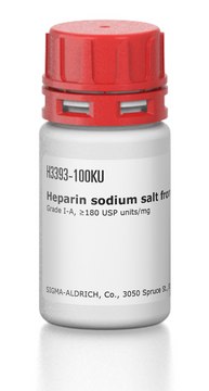 Heparin sodium salt from porcine intestinal mucosa Grade I-A, &#8805;180&#160;USP units/mg