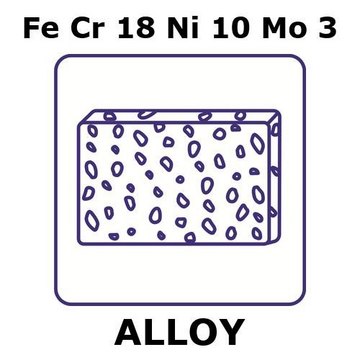 Stainless Steel - AISI 316 alloy, FeCr18Ni10Mo3 foam, 150 x 150mm, 6.35mm thickness, 0.55g.cm-3 bulk density