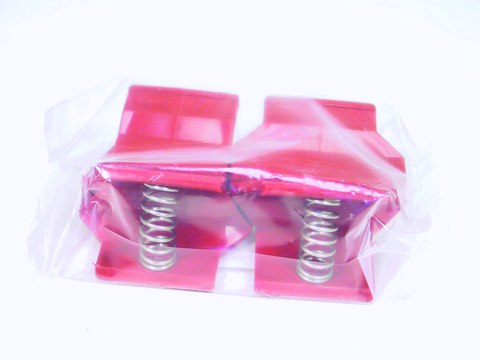 GE spring clamps red, long