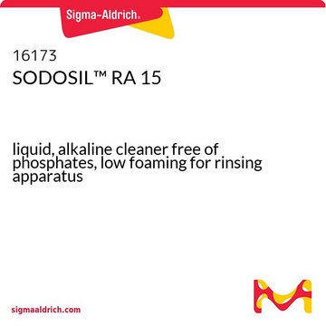 SODOSIL&#8482; RA 15 liquid, alkaline cleaner free of phosphates, low foaming for rinsing apparatus