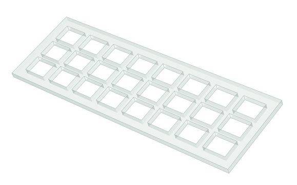 Grace Bio-Labs silicone gasket for ProPlate&#174; microarray system fits 24 wells, size 7&#160;mm × 5.8&#160;mm