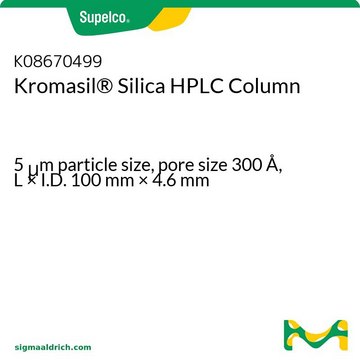 Kromasil&#174; Silica 高效液相色谱硅胶柱 5&#160;&#956;m particle size, pore size 300&#160;Å, L × I.D. 100&#160;mm × 4.6&#160;mm