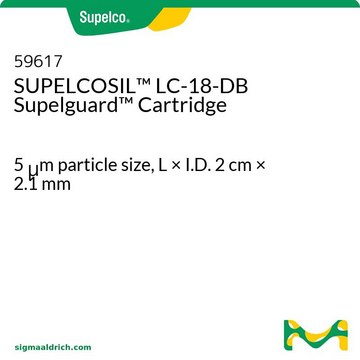 SUPELCOSIL&#8482; LC-18-DB Supelguard 柱芯 5&#160;&#956;m particle size, L × I.D. 2&#160;cm × 2.1&#160;mm