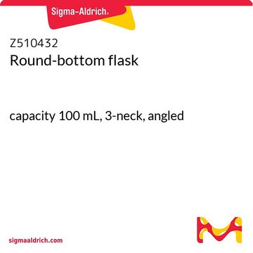 Round-bottom flask capacity 100&#160;mL, 3-neck, angled