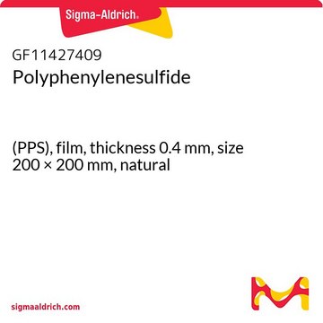 Polyphenylenesulfide (PPS), film, thickness 0.4&#160;mm, size 200 × 200&#160;mm, natural