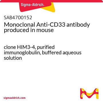 Monoclonal Anti-CD33 antibody produced in mouse clone HIM3-4, purified immunoglobulin, buffered aqueous solution